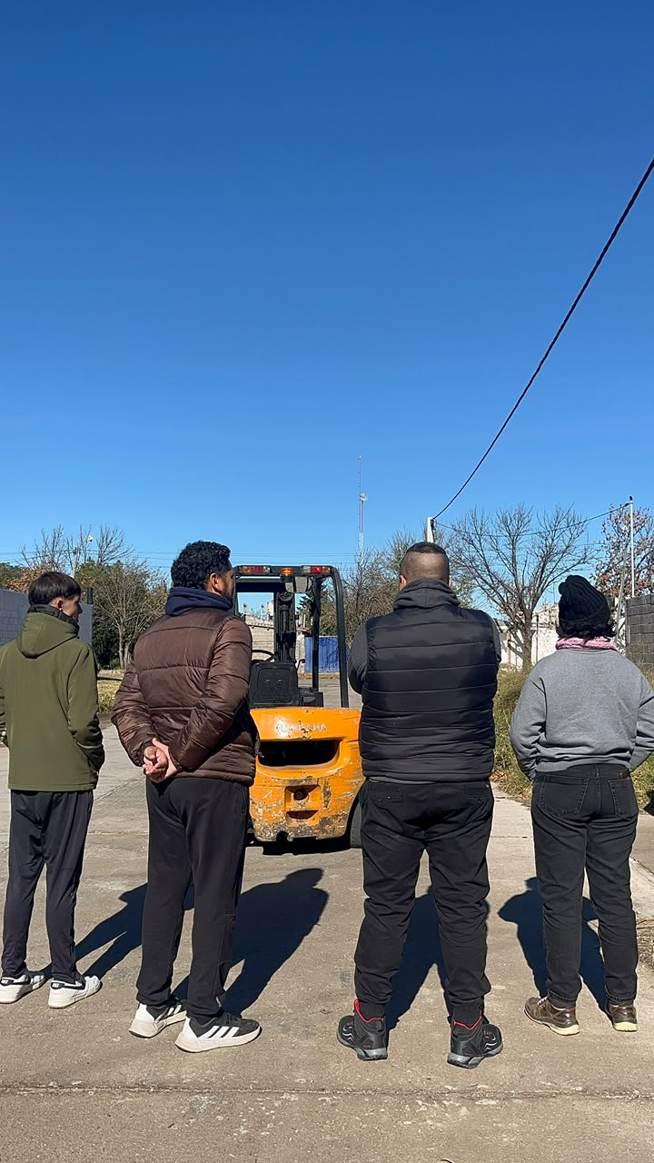 Autoelevador utilizado en capacitación práctica